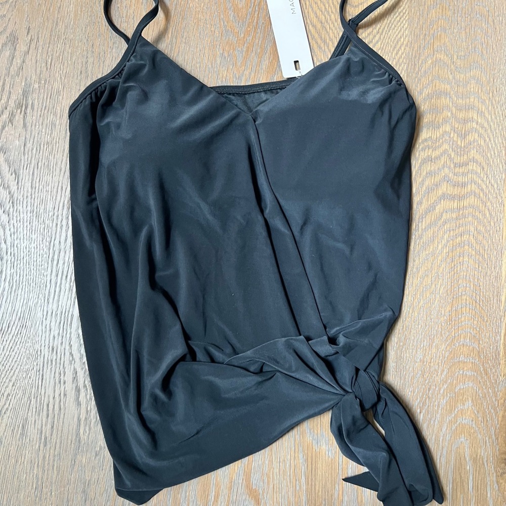 MagicSuit Black swim top Size 14